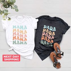 Groovy Mama And Dada Shirt PNG, New Mom & Dad To Be Gift, Pregnancy Announcement Shirt PNG, Mothers Day Shirt PNG, Fathe
