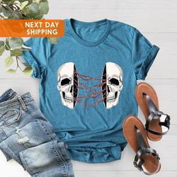 Half Skull Shirt PNG, Aesthetic Shirt PNG, Goth Shirt PNG, Goth Clothing, Gothic Shirt PNG, Grunge Shirt PNG, Gothic Clo