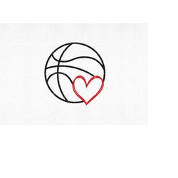 basketball with heart svg, basketball heart svg, basketball love svg, love basketballl svg, basketball svg, digital down