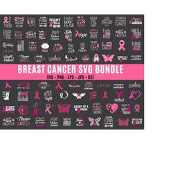 100 breast cancer svg bundle, cancer awareness svg, cancer svg, pink awareness ribbon, fight cancer svg, cancer quote svg,tackle cancer svg