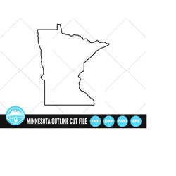 Minnesota Outline SVG Files | Minnesota Cut Files | United States of America Vector Files | Minnesota Vector | Minnesota