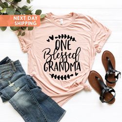 One Blessed Grandma Shirt PNG, Grandma Shirt PNG,  Grandma Thanksgiving Shirt PNG, Fall Shirt PNG, Nana Shirt PNG, Grann
