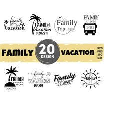 Family Svg Bundle, Family Vacation Svg, Vacation Svg, Summer Vibes SVG, Family Vacation Mode, Together Family Vacation, hello summer svg