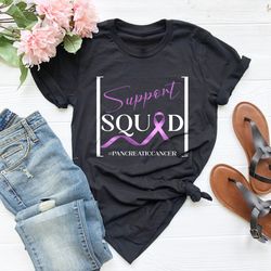 Support Squad Pancreatic Cancer Shirt PNG,Custom Pancreatic Cancer Awareness Shirt PNG,Team Cancer Shirt PNG,Pancreatic