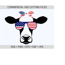 Cow July 4th America summer Sublimation PNG, Highland Cow, 4th of July, fourth of july svg, patriotic svg, independence day svg, png eps,dxf