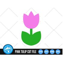Tulip SVG Files | Spring Flower SVG Cut Files | Flower Vector | Tulip Vector | Tulip Clip Art