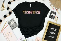 Back to School Teacher T-Shirt PNG, Cute Teacher Shirt PNG, Gift for Teachers, Kindergarten Teacher, Back to School Shir