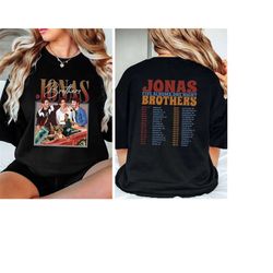 Vintage Jonas Brothers T-shirt, Jonas Five Albums One Night Tour Tee , Jonas Brothers 2023 Tour ,90s Jonas Shirt, Gift F