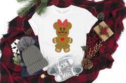 Ginger Bear Girl Shirt PNG, Gingerbread Shirt PNG, Ginger Girl Shirt PNG, Christmas Shirt PNG, Christmas Family Shirt PN