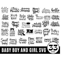 Baby Svg Bundle, Baby Girl Bundle, Newborn Bundle, Baby Onesie SVG, Baby Quote Bundle, Newborn Svg, Baby Boy, Baby Shower Svg, Baby Svg