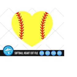 softball heart svg files | sports mom cut files | softball love heart cut files | softball heart shape svg | softball cl