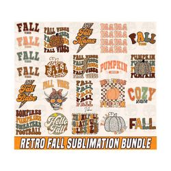 Retro Fall SVG Bundle, pumpkin season, fall vibes, fall bundle, fall svg, retro fall png, svg bundle, pumpkin png, fall shirt, retro fall