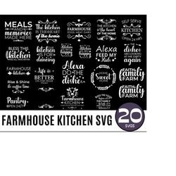 Farmhouse Kitchen Svg, Kitchen sign Svg, Bakery Svg, Kitchen Svg, Family Svg, Kitchen Cut Files, Quotes Svg, Funny,Positive, Cut Files