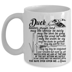 Funny Duck Hunting Coffee Mug, Duck Hunter Prayer Cup