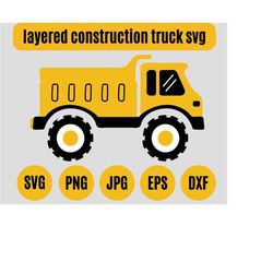 Construction Truck Svg, Trucks party, Excavator Svg, Dump Truck Svg, Construction Clipart, Cricut Excavator, Cricut Construction, Silhouette