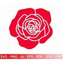 Rose Flower SVG, Floral Decoration SVG, Rose svg, Flowers SVG, Flower Bouquet svg, Rose Floral svg, Cricut Cut Files, Si