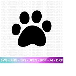 Dog Paw Svg, Dog Svg, Paw SVG, Animal Paw Svg, Animal Svg, Dog Paw Print, Paw Print, Animal Print, Clipart, Cut Files fo