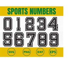 jersey numbers svg, Sport numbers svg, football numbers svg, baseball letters svg, football svg, numbers svg