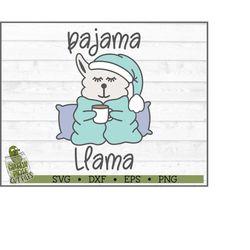 Pajama Llama Layered SVG Cut File, dxf, eps, png, PJ's, Kids, Pajamas, Cricut svg, Silhouette Cameo svg, Cutting File, D