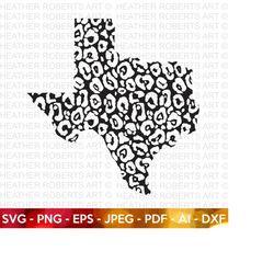 Texas Leopard Print SVG, Texas Svg, Texas Clipart, Texas Silhouette, Texas Shape svg, Texas Design Svg, Cut File Cricut,
