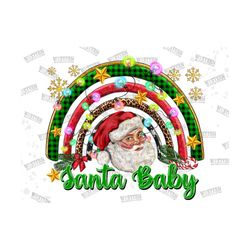 western santa baby png, merry christmas, western, baby png, santa claus, christmas baby, christmas rainbow,sublimation p