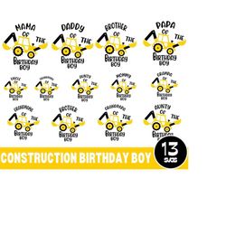 I'm And Digging It Construction Birthday svg, Excavator Svg, Boys Birthday Shirt Svg, Boys Birthday Shirt Birthday Crew, Birthday Family Svg