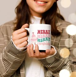 Christmas mug gift, hot chocolate mug, toddler xmas mug
