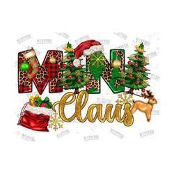 Mini Claus Png,Sublimation Design,Merry Christmas Png,Christmas Mini Png,Glitter Mini Claus Png,Christmas Png,Mini Png,D