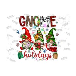 Gnome Holidays PNG, Merry Christmas PNG, Christmas PNG, Gnome Png, Giftbox Png,Sublimation Design,Digital Download, West