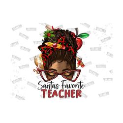 Santas Favorite Teacher Png Sublimation Design,Santas Favorite Teacher Png,Christmas Teacher Png,Merry Christmas ,Teache