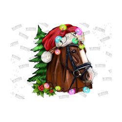 Christmas Horse Png,Sublimation Design,Christmas Png,Christmas Horse Clipart,Christmas Animals Png,Horse Png,Light Png,D