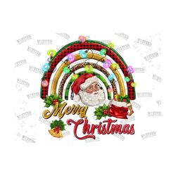 Christmas Santa Rainbow Png, Merry Christmas Png, Light Png,Christmas Rainbow Png,Leopard Png,Santa Claus Png,Bell Png,W