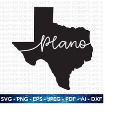 Plano City SVG, Texas Svg, Texas Clipart, Texas Silhouette, Texas Shape svg, Texas Cities Svg, Texas State, Cut File Cri
