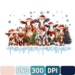 Christmas Cow Png, Santa Cow Png, Women Cow Png, Animal Png, Funny Farmer Farm Png, Christmas Png