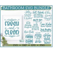 Bathroom Svg Bundle, Dxf, Eps, Png, Bathroom Svg, Toilet Paper Svg, Bathroom Sign Svg, Cricut Svg, Silhouette Svg, Cut F