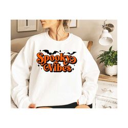 Spooky Vibes SVG, PNG, Spooky Retro Halloween Svg, Spooky Shirt Svg, Halloween Svg, Halloween Shirt Svg, Spooky Svg