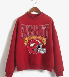 Vintage Kansas City Football Crewneck Sweatshirt, Kansas City Football Sweatshirt, Football T-Shirt, Football Fan Gift,
