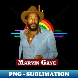 Marvin Gaye - PNG Transparent Sublimation File - Bring Your Designs to Life