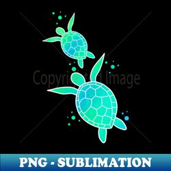 Colorful Turtles - Instant PNG Sublimation Download - Spice Up Your Sublimation Projects