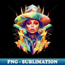 Erykah Badu - High-Quality PNG Sublimation Download - Perfect for Creative Projects