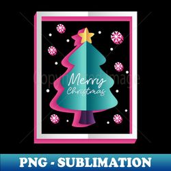 pink and sky blue for children Merry Christmas  Gift idea - Aesthetic Sublimation Digital File - Capture Imagination with Every Detail