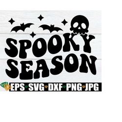 Spooky Season, Halloween sg, Retro Halloween svg, Retro Halloween Sign svg, Retro Hallowen Decor svg, Cute Halloween svg, Digital Download