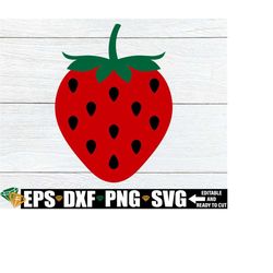 Strawberry svg,  Strawberry Clipart, Strawberry Cute File, Summer svg, Summer Clipart, Digital Download, svg png dxf eps Files All Included