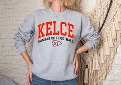 Travis Kelce Football Crewneck, Travis Kelce Sweatshirt, Football Fan Tee, Gift for Girlfriend or Wife, Kansas City