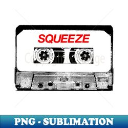 Squeeze Cassette Tape - PNG Transparent Sublimation Design - Bring Your Designs to Life