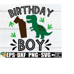 Birthday Boy, 1st Birthday, Dinosaur Birthday svg, Dinosaur 1st Birthday, Dinosaur Birthday Boy, Dinosaur Birthday Shirt svg, Cut File, SVG