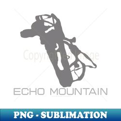 Echo Mountain Resort 3D - PNG Transparent Digital Download File for Sublimation - Perfect for Creative Projects