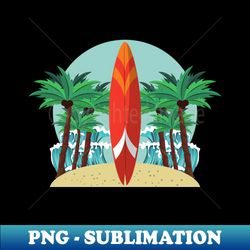 surfboards standing at sunrise  Gift idea - Exclusive Sublimation Digital File - Defying the Norms