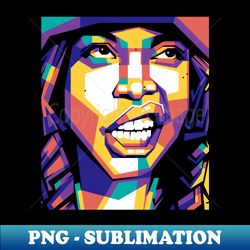 Erykah Badu WPAP Pop Art - Instant PNG Sublimation Download - Vibrant and Eye-Catching Typography