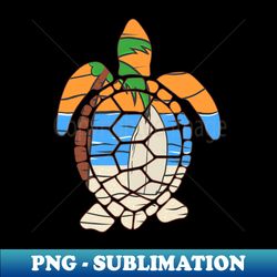 Turtle beach - PNG Transparent Sublimation Design - Defying the Norms